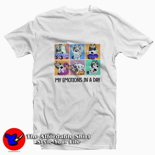 Funny Bluey Muffin And Bingo Graphic Unisex T-Shirt On Sale