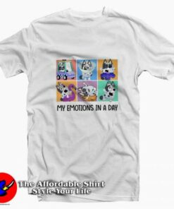 Funny Bluey Muffin And Bingo Graphic Unisex T-Shirt On Sale