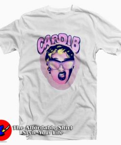 Funny Cardi B Invasion Face Unisex T-shirt On Sale