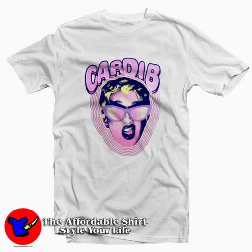 Funny Cardi B Invasion Face Unisex T-shirt On Sale