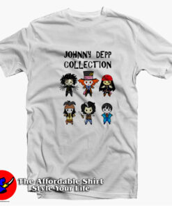 Funny Cartoon Mashup Johnny Depp Collection T-shirt On Sale
