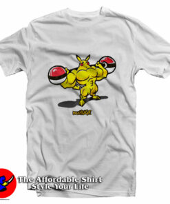 Funny Cartoon Pikachu PikaHuge Unisex T-Shirt On Sale