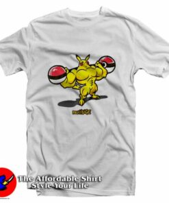 Funny Cartoon Pikachu PikaHuge Unisex T-Shirt On Sale