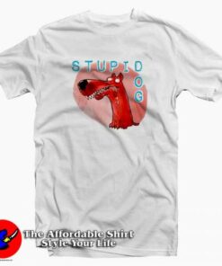 Funny Cartoon Stupid Dog Unisex T Shirt Cheap