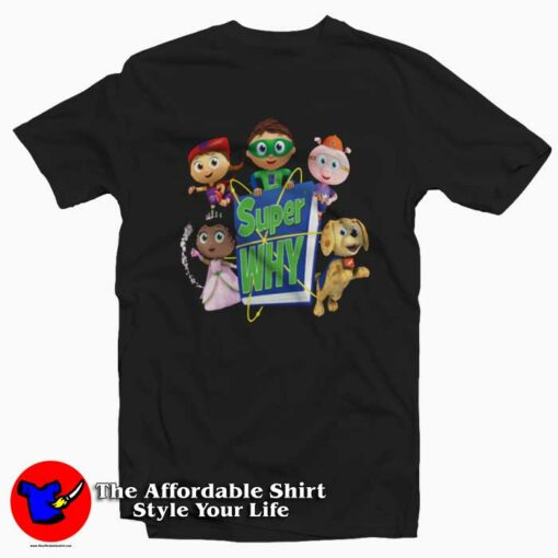 Funny Cartoon Super Why 4 Group T-shirt On Sale