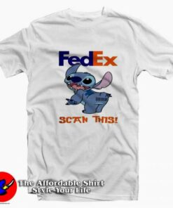 Funny Cartoon Vintage Stitch Fedex Scan This T-shirt On Sale