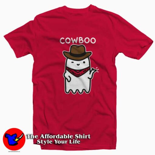 Funny Character Cowboy Ghost Unisex T-shirt On Sale