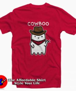 Funny Character Cowboy Ghost Unisex T-shirt On Sale
