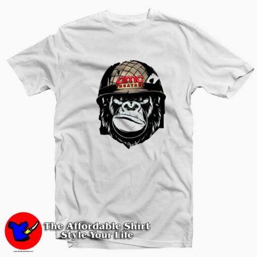 Funny Cool Amc Theatres Ape Stock Unisex T-shirt On Sale