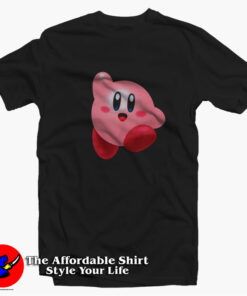 Funny Cute Kirby 3D Illustration Unisex T-Shirt On Sale Funny Cute Kirby 3D Illustration Unisex T-Shirt On Sale