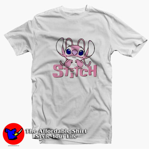 Funny Cute Stitch Girlfriend Lovers Unisex T-Shirt On Sale