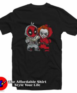 Funny Deadpool And Pennywise Unisex T-Shirt On Sale Funny Deadpool And Pennywise Unisex T-Shirt On Sale
