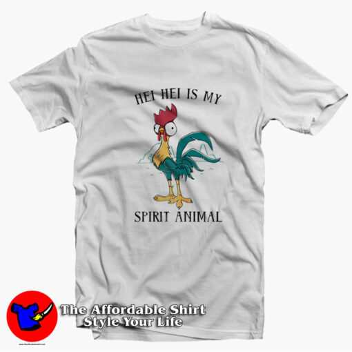 Funny Disney Moana Hei Hei Is My Spirit Animal T-Shirt On Sale