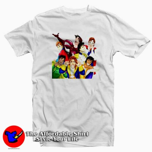 Funny Disney Princes Joking Unisex T-shirt On Sale