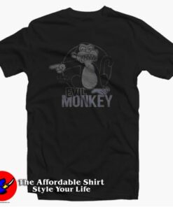 Funny Family Evil Monkey Graphic Unisex T-shirt On Sale Funny Family Evil Monkey Graphic Unisex T-shirt On Sale