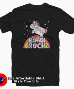 Funny Ironic Cool Unicorn Punk Rock Music T-shirt On Sale Funny Ironic Cool Unicorn Punk Rock Music T-shirt On Sale
