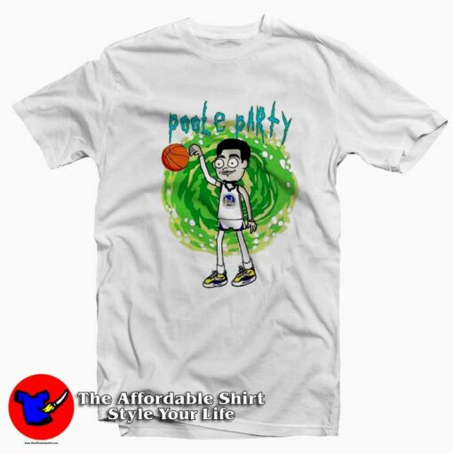 Funny Jordan Poole x Rick And Morty Parody T-Shirt On Sale