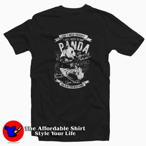 Funny Life is Better With Panda Unisex T-shirt On Sale