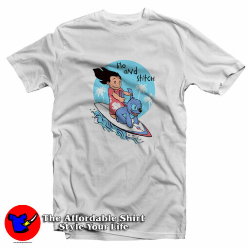 Funny Lilo And Stich Hawaiian Antics T-Shirt On Sale