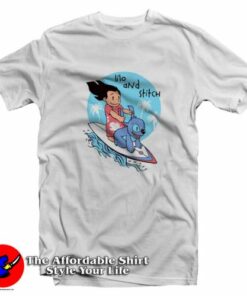 Funny Lilo And Stich Hawaiian Antics T-Shirt On Sale