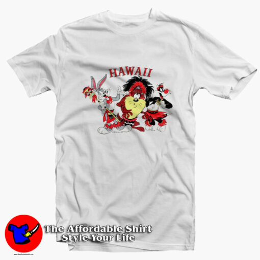 Funny Looney Tunes Hawaii Parody Vintage T-Shirt On Sale