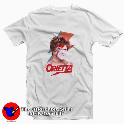 Funny Meme su Sanremo Orietta Like Bowie T-shirt On Sale