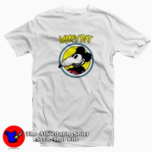 Funny Mickey Rat Graphic T-Shirt Cheap