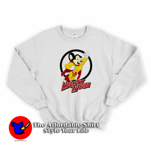 Funny Mighty Mouse  Superhero Unisex Sweatshirt On Sale