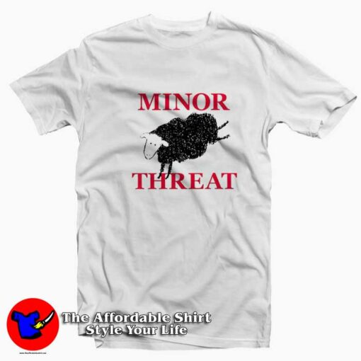 Funny Minor Threat Black Sheep Vintage T-shirt On Sale