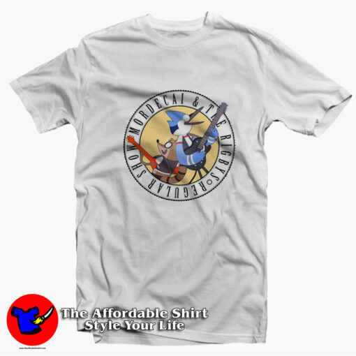 Funny Mordecai And The Rigbys Show Band T-Shirt On Sale