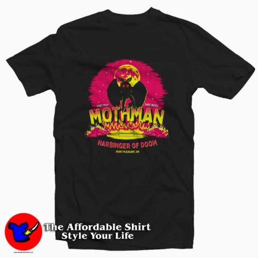 Funny Mothman Harbinger of Doom T-Shirt On Sale