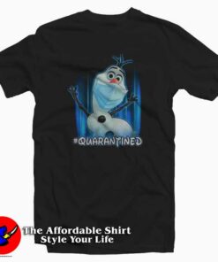Funny Olaf Face Mask Quarantined Unisex T-shirt On Sale Funny Olaf Face Mask Quarantined Unisex T-shirt On Sale