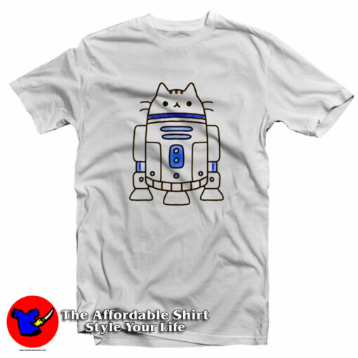 Funny Parody Cat R2D2 Star Wars Unisex T-Shirt On Sale