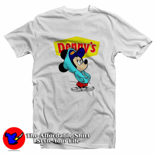 Funny Parody Denny’s Mickey Mouse Unisex T-Shirt On Sale