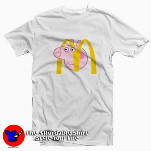 Funny Parody Peppa Pig x McDonalds T-shirt On Sale