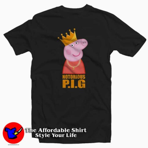 Funny Peppa Pig The Notorious Biggie T-shirt On Sale