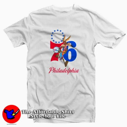 Funny Philadelphia 76ers x Space Jam Unisex T-shirt On Sale