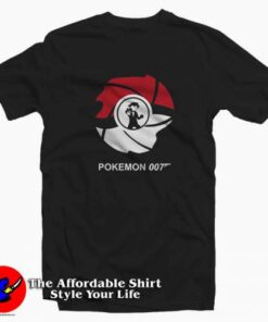 Funny Pokemon x James Bond 007 Parody T-shirt On Sale Funny Pokemon x James Bond 007 Parody T-shirt On Sale