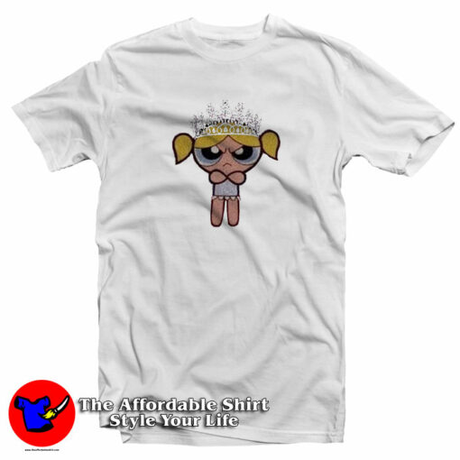 Funny Powerpuff Angry Queen Bubbles T-Shirt