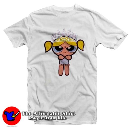 Funny Powerpuff Angry Queen Bubbles Unisex T-Shirt On Sale