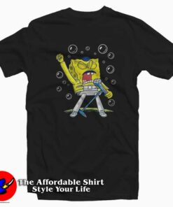 Funny Queen Sponge Freddy Mercury T-shirt On Sale Funny Queen Sponge Freddy Mercury T-shirt On Sale