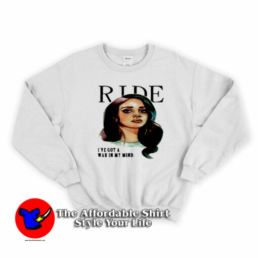 Funny Ride Lana Del Rey Vintage Unisex Sweatshirt On Sale