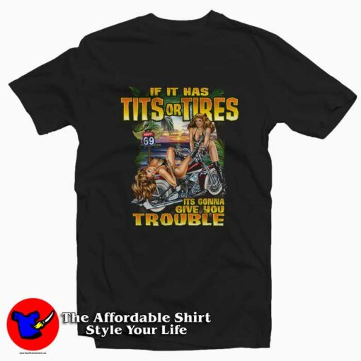 Funny Saying Hot Biker Chicks Motorcycle T-shirt On Sale