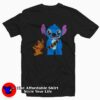 Funny Scooby-Doo and Stitch Friend T-shirt On Sale