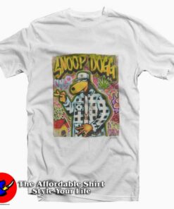 Funny Snoop Dogg Bear Graffiti Graphic T-Shirt On Sale