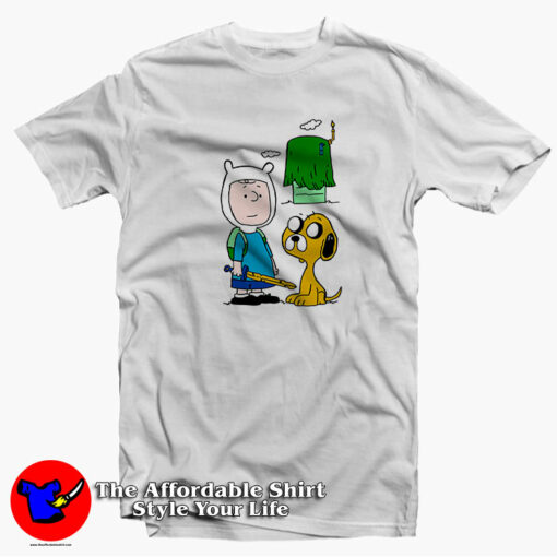 Funny Snoopy Peanuts Adventure Time Unisex T-shirt On Sale