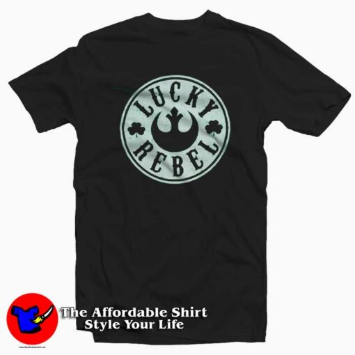 Funny Star Wars Lucky Rebel Patrick’s Day T-Shirt Tribute St Patrick’s Day