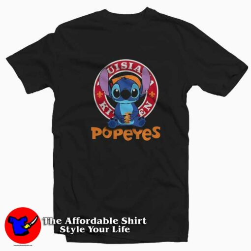 Funny Stitch Louisiana Popeyes Unisex T-shirt On Sale