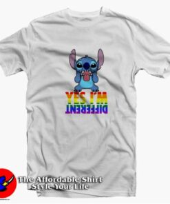 Funny Stitch Yes I’m Different Parody Unisex T-Shirt On Sale