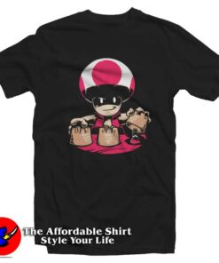Funny  Super Mario Mushroom Graphic T-shirt On Sale Funny  Super Mario Mushroom Graphic T-shirt On Sale